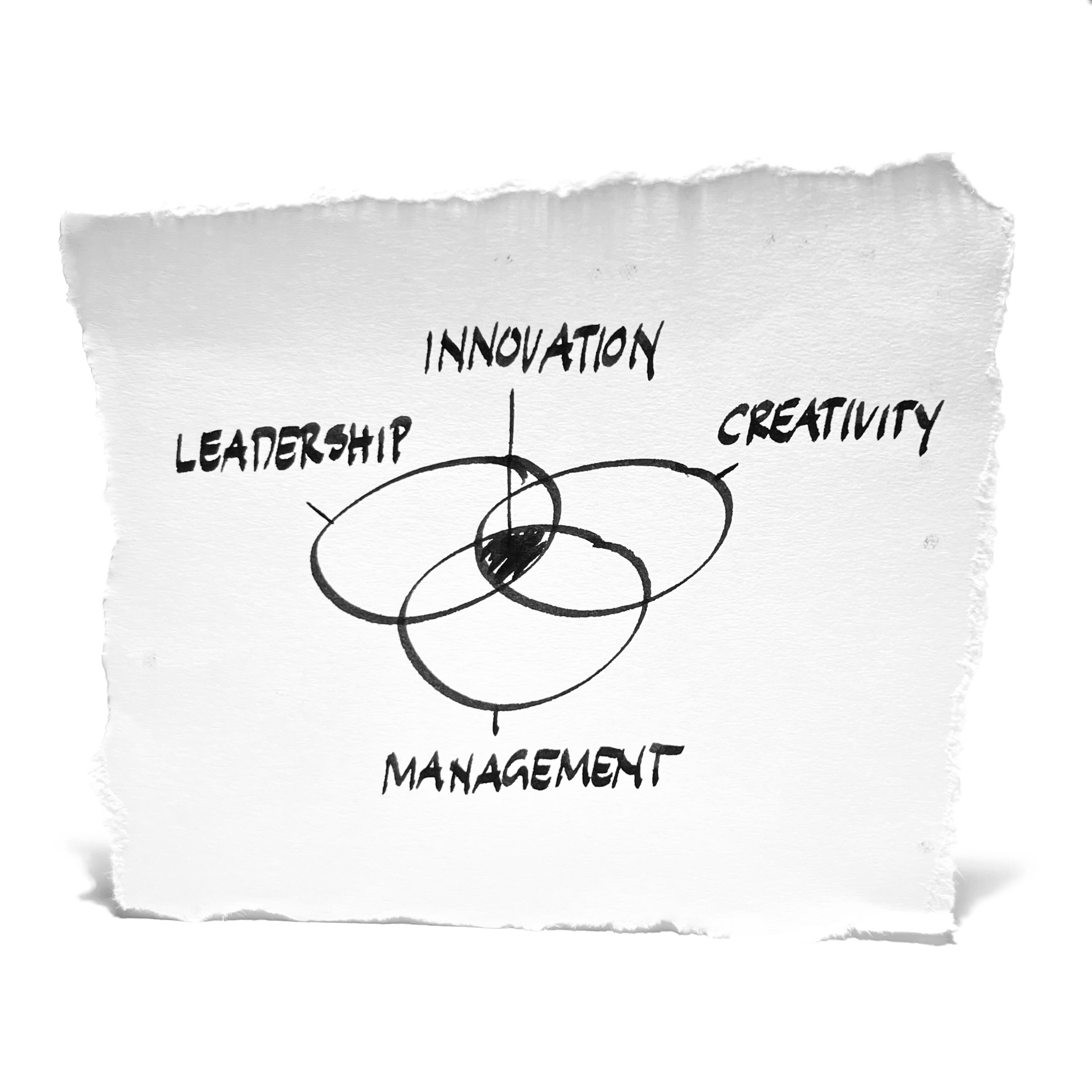 Innovation entsteht, wo Leadership, Kreativität und Management zusammentreffen