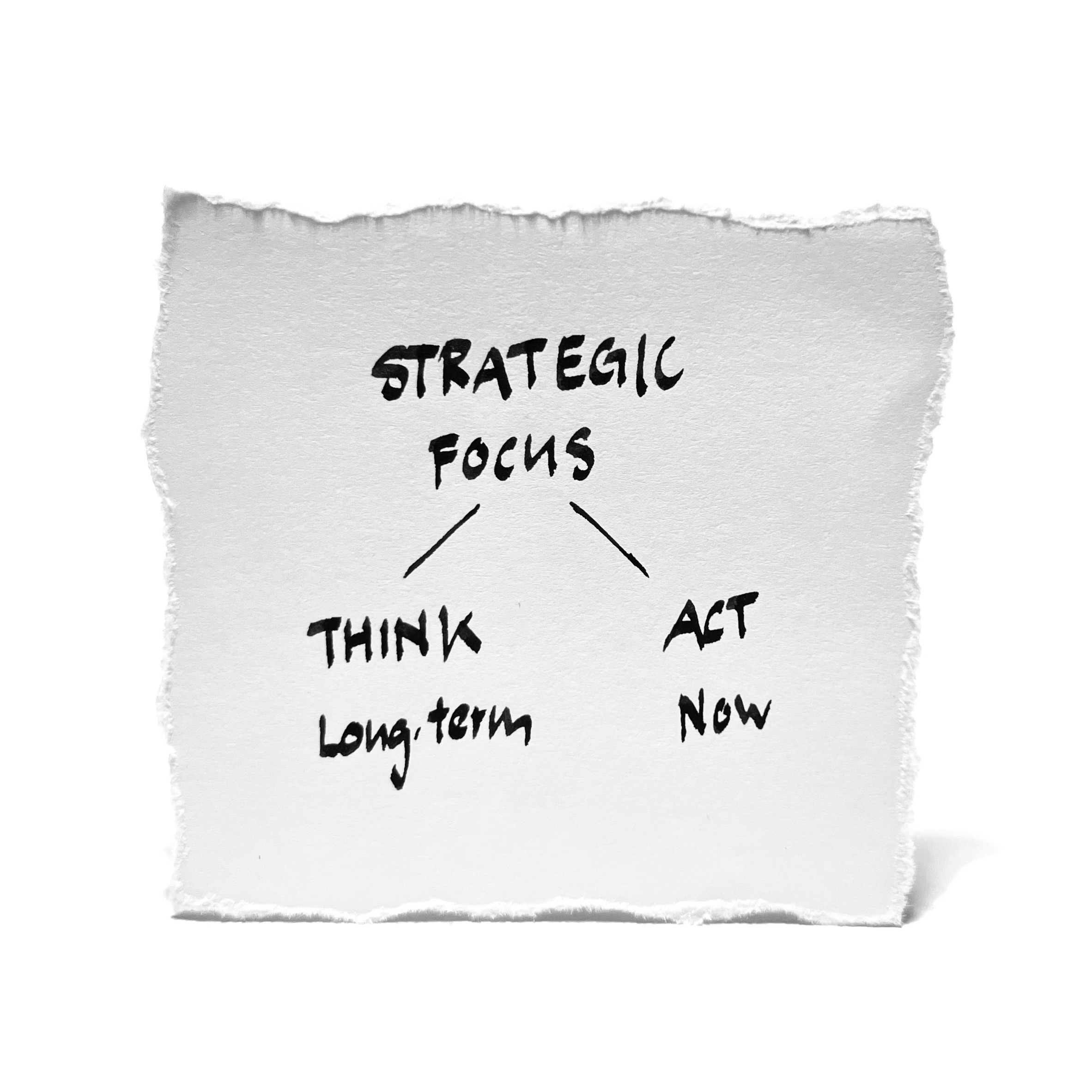 Think long-term, act now.